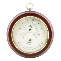 Astron fa fali hőmérő, páratartalom mérővel