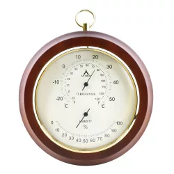 Astron fa fali hőmérő, páratartalom mérővel