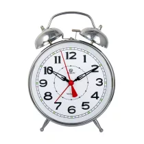   Merion fém ébresztőóra, mechanikus, ezüst színű, 6, 6^