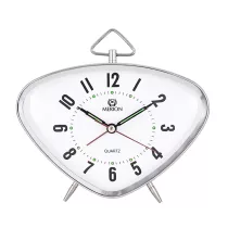 Merion fém ébresztőóra, quartz, ezüst színű