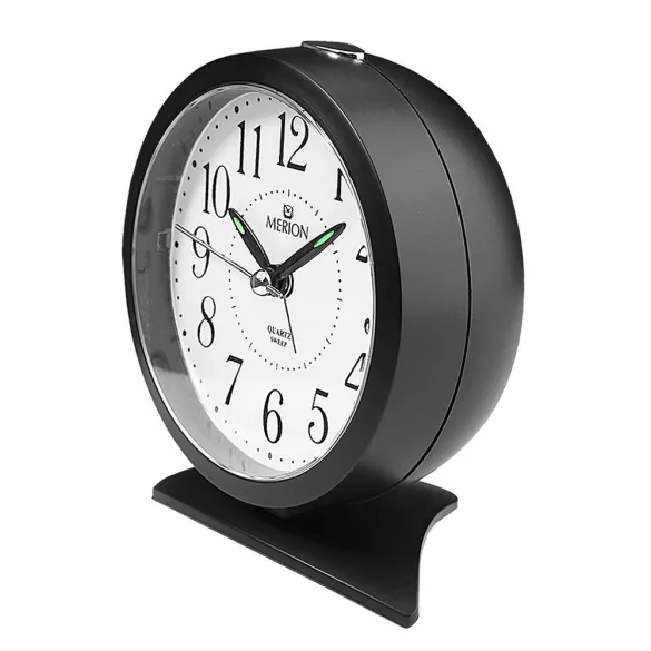 Merion ébresztőóra,quartz, fekete