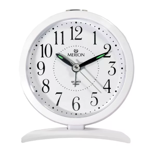 Merion ébresztőóra, quartz, fehér