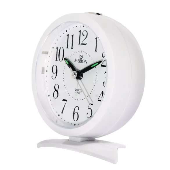 Merion ébresztőóra, quartz, fehér