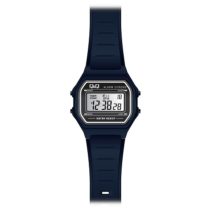   Q&Q unisex műanyag karóra, quartz/LCD, fekete színű, M173J019Y