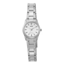   Q&Q női karóra, quartz, ezüst színű fémtok, ezüst színű nemesacél csat, fehér számlap, C75A-002PY