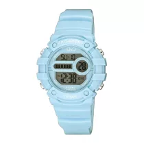   Q&Qnői digitális karóra, kék műanyag tok, kék műanyag szíj, LCD kijelzés G15A-001VY