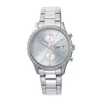   Q&Q női karóra, quartz, ezüst színű fémtok, ezüst színű nemesacél csat, ezüst színű számlap, C70A-003PY
