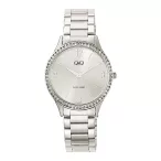   Q&Q női karóra, quartz, ezüst színű fémtok, ezüst színű nemesacél csat, ezüst színű számlap, Q75B-001PY