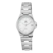   Q&Q női karóra, ezüst színű nemesacél tok, ezüst színű nemesacél csat, ezüst számlap, (Superior), S22A-001VY