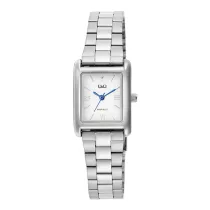   Q&Q női karóra, ezüst színű fémtok, fehér színű számlap, ezüst színű fémcsat C69A-001PY