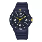   Q&Q férfi karóra, kék színű műanyag tok, kék színű számlap, kék színű műanyag tok V02A-016VY