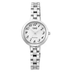   Q&Q női karóra, ezüst színű tok, ezüst színű csat, ezüst számlap  Q55B-002PY