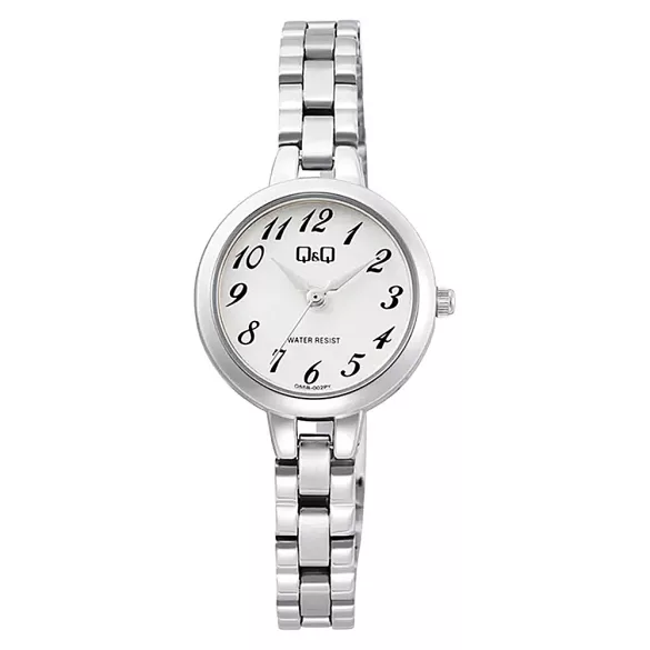 Q&Q női karóra, ezüst színű tok, ezüst színű csat, ezüst számlap  Q55B-002PY