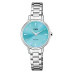   Q&Q női karóra, quartz, ezüst színű tok, ezüst színű fémcsat, kék számlap  Q56A-002PY