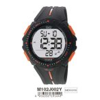   Q&Q férfi műanyag karóra, quartz/LCD, fekete színű, M102J002Y