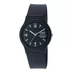   Q&Q unisex műanag karóra, quartz, fekete színű műanyag tok, fekete színű műanyag szíj, fekete színű számlap, 100m vízállóság, VP46J011Y