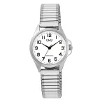   Q&Q női karóra,quartz, ezüst színű fémtok, ezüst színű rugóscsat, fehér számlap C37A-023PY