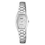   Q&Q női karóra, quartz, ezüst színű fémtok, ezüst szinű fémcsat, ezüst színű számlap Q06A-001PY