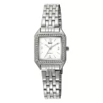   Q&Q női karóra, quartz, ezüst színű fémtok, ezüst színű fémcsat, fehér számlap Q27C-003PY