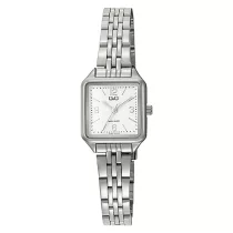  Q&Q női karóra, quartz, ezüst színű fémtok, ezüst színű fémcsat, fehér számlap Q28C-003PY