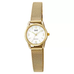   Q&Q női karóra, quartz, arany színű fémtok, arany színű fémcsat, fehér számlap Q31C-003PY