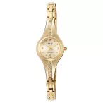   Q&Q női ékszeróra, quartz, arany színű fémtok, arany színű fémcsat, arany színű számlap, F13A-001PY