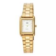   Q&Q női karóra, quartz, arany színű fémtok, arany színű fémcsat, fehér színű számlap C69A-008PY