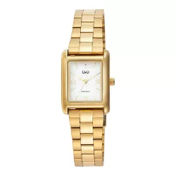   Q&Q női karóra, quartz, arany színű fémtok, arany színű fémcsat, fehér színű számlap C69A-008PY