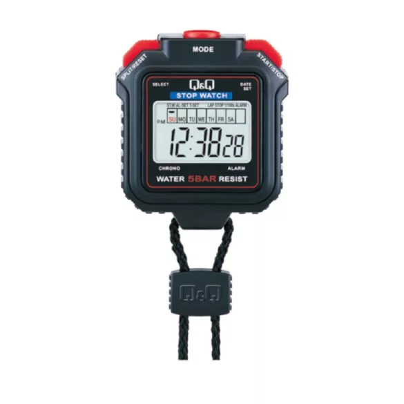 Q&Q stopperóra, LCD, 1 részidő (lap), HS43J001Y