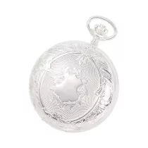   Astron férfi ezüst (925) zsebóra, mechanikus szerkezet, fehér / arab számos számlap (lánc nélkül)