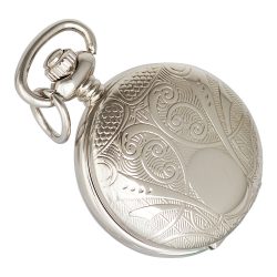   Astron női nyakláncóra, quartz, ezüst színű tok (mintázott), arab számos, 26 mm