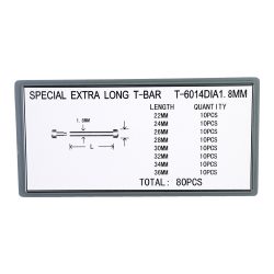 Acélszegecs stift 1.8 / 22-36 szett / 80 db