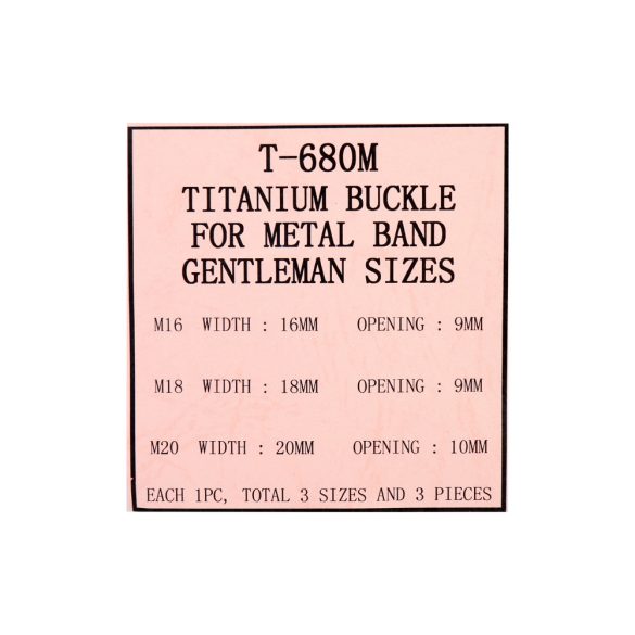 Titánium békazár szett (férfi) / 3 db