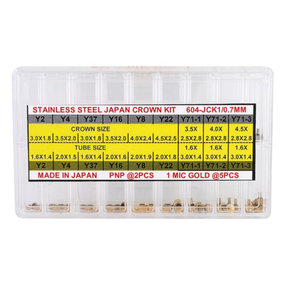 Szimeringes korona (Japán) 0.7 mm, 63 db / szett