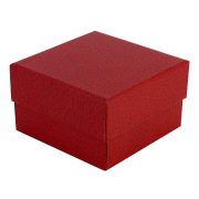   Logó nélküli karóra doboz, piros papír borítású külső, belűl fehér párnával