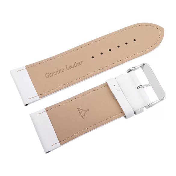 Karóra szíj,  fehér ezüst 34 mm XXL