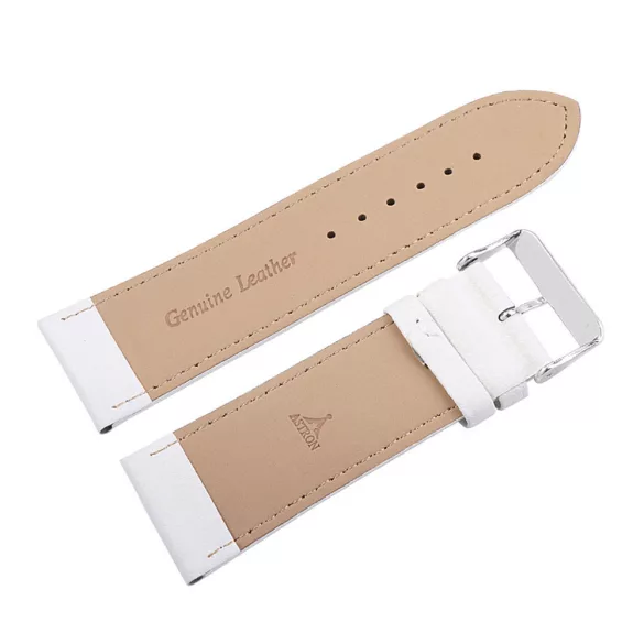 Karóra szíj, feh.ezü.26mm.XL