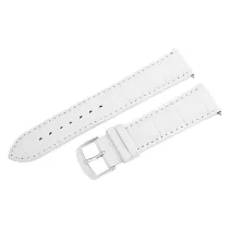 Karóra szíj, fehér színű, gyorskioldós, 75+125/22 mm