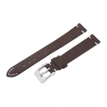   Karóra bőrszíj, barna színű, gyorskioldós, 80+125/14 mm