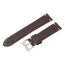   Karóra bőrszíj, barna színű, gyorskioldós, 80+125/22 mm