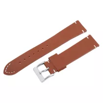   Karóra bőrszíj, világosbarna színű, gyorskioldós, 80+125/20 mm