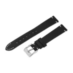   Karóra bőrszíj, fekete színű, gyorskioldós, 80+125/12 mm