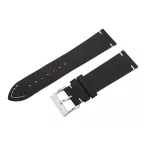   Karóra bőrszíj, fekete színű, gyorskioldós, 80+125/24 mm