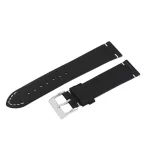   Karóra bőrszíj, fekete színű, gyorskioldós, 80+125/18 mm