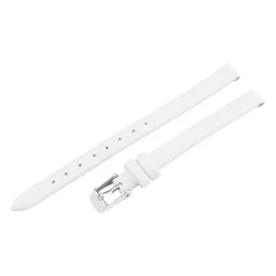  Karóra szíj, fehér színű, varrás nélküli, 65+105 / 8mm  