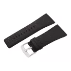 Karóra bőrszíj fekete 34 mm