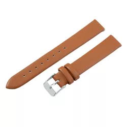   Karóra szíj, világos barna színű, varrás nélküli, 65+105 / 18 mm  
