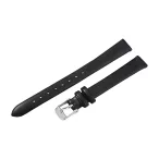   Karóra szíj,fekete színű, varrás nélküli, 65+105 / 12 mm  