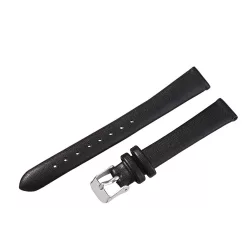   Karóra szíj,fekete színű, varrás nélküli, 65+105 / 14 mm  