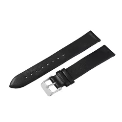   Karóra szíj,fekete színű, varrás nélküli, 65+105 / 18 mm  